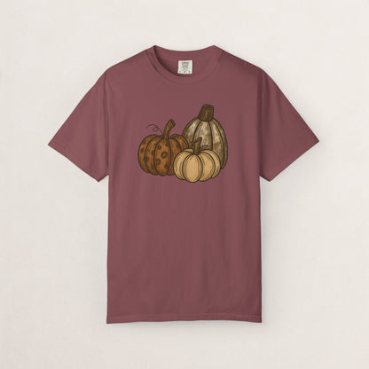 Autumn Pumpkin Unisex T-Shirt, Fall Fashion, Harvest Tee, Halloween Gift, Cozy Casual Wear, Seasonal Style