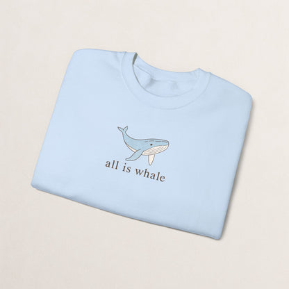 Whale-Themed Unisex Crewneck Sweatshirt, Cozy Pullover for Sea Lovers, Whale Gift for Ocean Enthusiasts, Casual Everyday Wear, Cute [...]