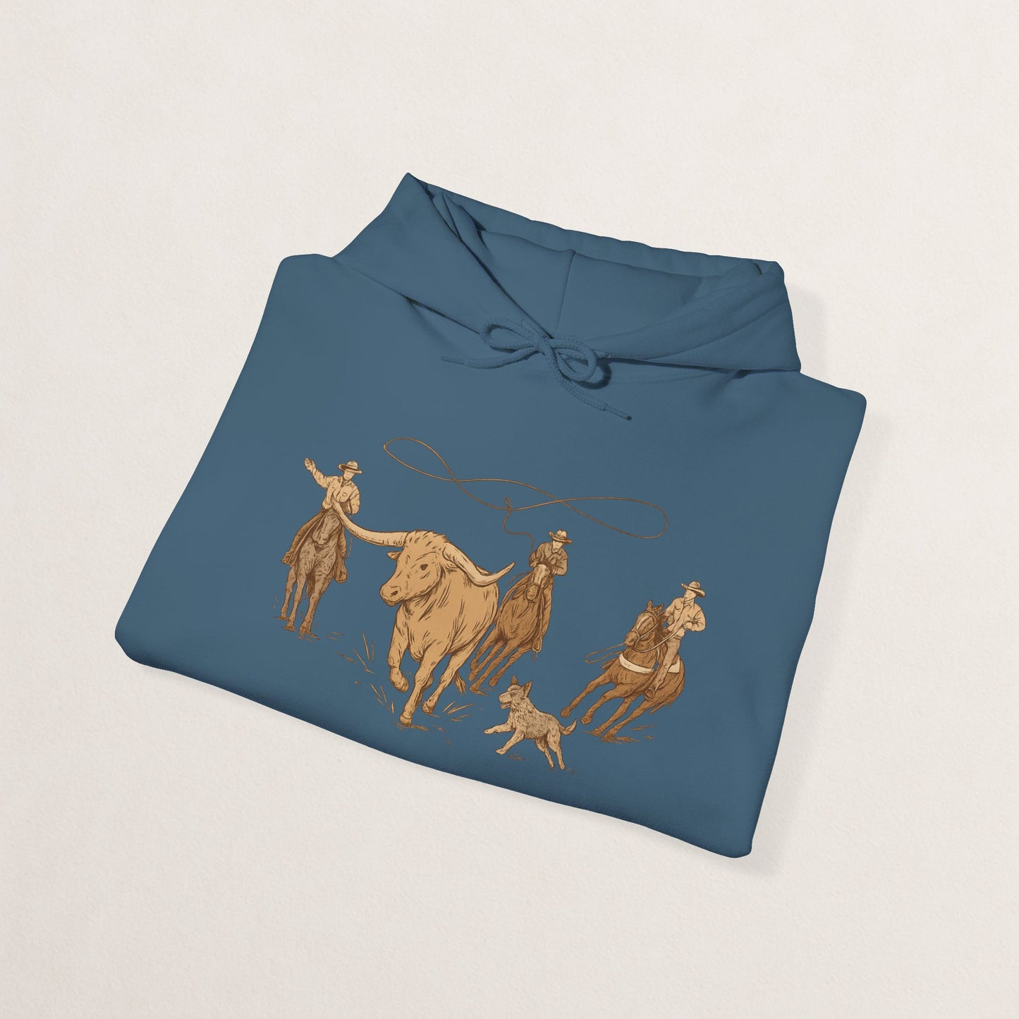 Cowboy Rodeo Inspired Unisex Hoodie - Perfect for Casual Outings, Gifts, Western Events, or Cozy Nights