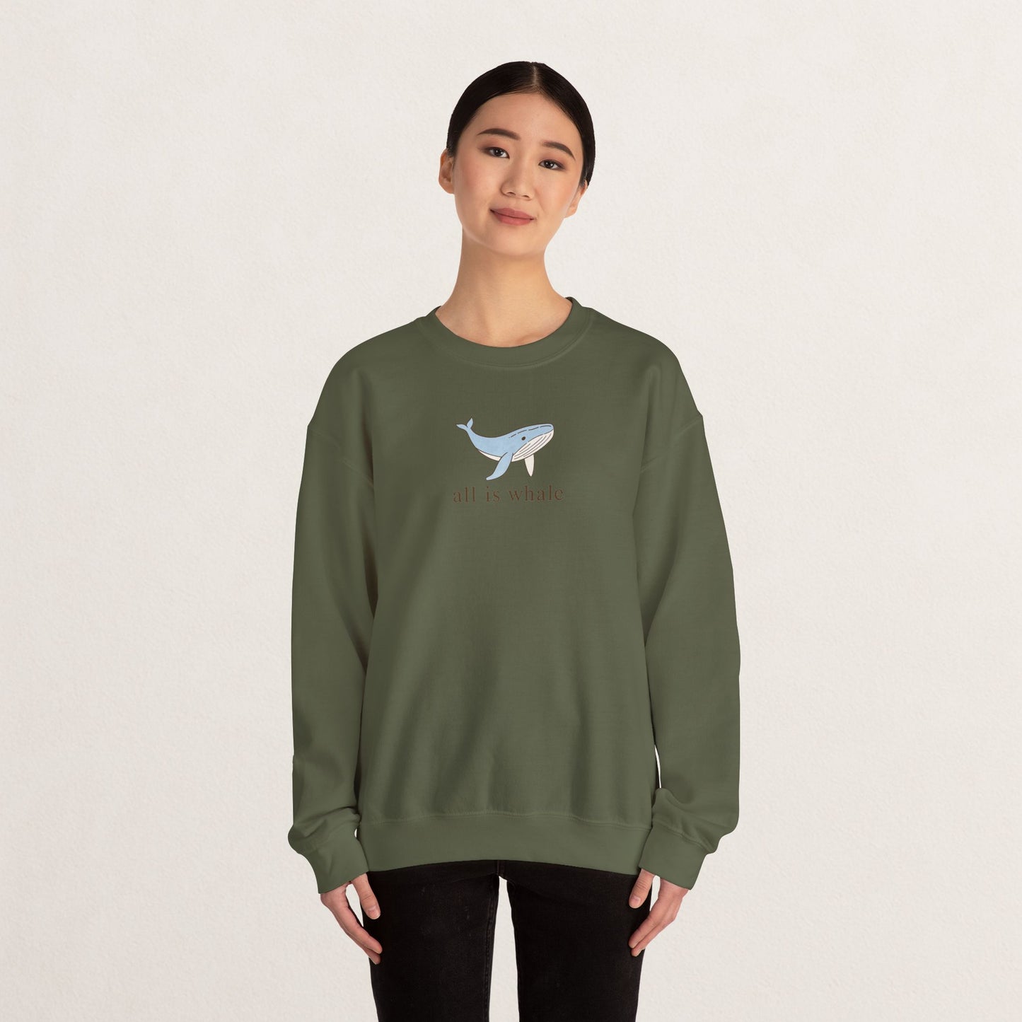 Whale-Themed Unisex Crewneck Sweatshirt, Cozy Pullover for Sea Lovers, Whale Gift for Ocean Enthusiasts, Casual Everyday Wear, Cute [...]
