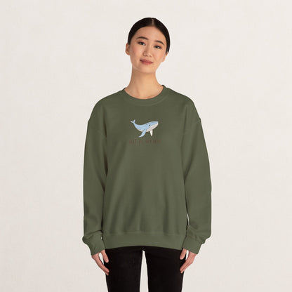 Whale-Themed Unisex Crewneck Sweatshirt, Cozy Pullover for Sea Lovers, Whale Gift for Ocean Enthusiasts, Casual Everyday Wear, Cute [...]