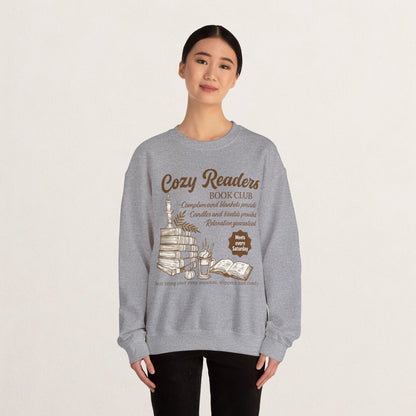Cozy Readers Book Club Sweatshirt, Perfect Gift for Book Lovers, Reading Group Apparel, Cozy and Comfy Style, Great for Fall Gatherings