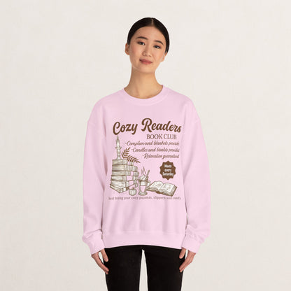Cozy Readers Book Club Sweatshirt, Perfect Gift for Book Lovers, Reading Group Apparel, Cozy and Comfy Style, Great for Fall Gatherings