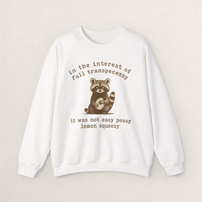 Cozy Animal-Themed Crewneck Sweatshirt with Whimsical Quote