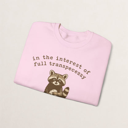 Cozy Animal-Themed Crewneck Sweatshirt with Whimsical Quote