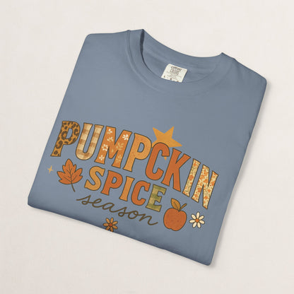 Pumpkin Spice Season T-Shirt, Fall T-Shirt, Autumn Apparel, Cozy Shirt, Harvest Tee, Cute Gift for Pumpkin Lovers