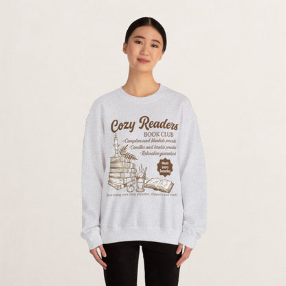 Cozy Readers Book Club Sweatshirt, Perfect Gift for Book Lovers, Reading Group Apparel, Cozy and Comfy Style, Great for Fall Gatherings