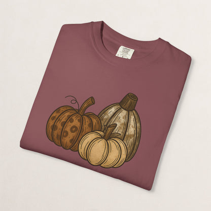 Autumn Pumpkin Unisex T-Shirt, Fall Fashion, Harvest Tee, Halloween Gift, Cozy Casual Wear, Seasonal Style