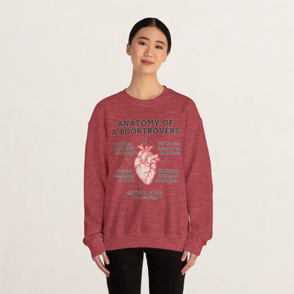 Anatomy of a Booktrovert Sweatshirt, Cozy Literary Gift, Funny Reading Crewneck, Book Lover Apparel, Perfect for Bookworms, Christmas Gift