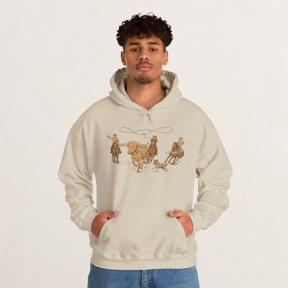 Cowboy Rodeo Inspired Unisex Hoodie - Perfect for Casual Outings, Gifts, Western Events, or Cozy Nights