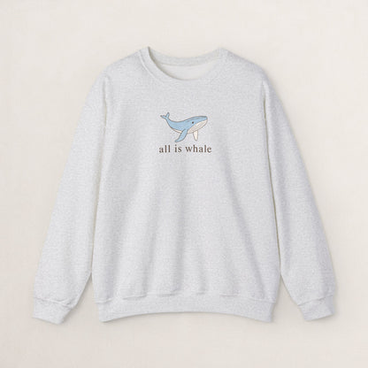 Whale-Themed Unisex Crewneck Sweatshirt, Cozy Pullover for Sea Lovers, Whale Gift for Ocean Enthusiasts, Casual Everyday Wear, Cute [...]