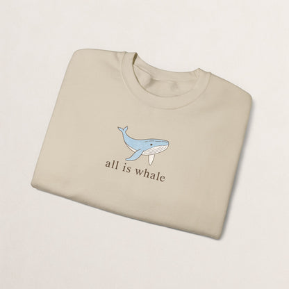 Whale-Themed Unisex Crewneck Sweatshirt, Cozy Pullover for Sea Lovers, Whale Gift for Ocean Enthusiasts, Casual Everyday Wear, Cute [...]