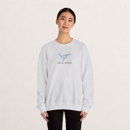 Whale-Themed Unisex Crewneck Sweatshirt, Cozy Pullover for Sea Lovers, Whale Gift for Ocean Enthusiasts, Casual Everyday Wear, Cute [...]