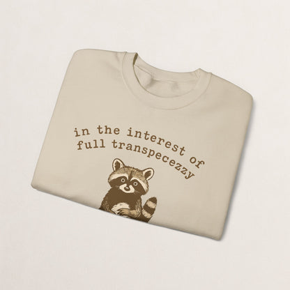Cozy Animal-Themed Crewneck Sweatshirt with Whimsical Quote