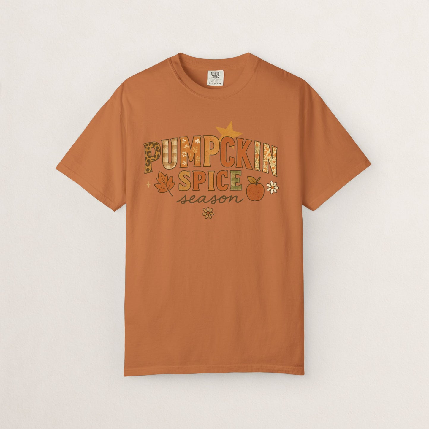 Pumpkin Spice Season T-Shirt, Fall T-Shirt, Autumn Apparel, Cozy Shirt, Harvest Tee, Cute Gift for Pumpkin Lovers