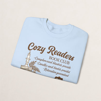 Cozy Readers Book Club Sweatshirt, Perfect Gift for Book Lovers, Reading Group Apparel, Cozy and Comfy Style, Great for Fall Gatherings