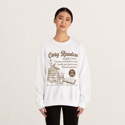 Cozy Readers Book Club Sweatshirt, Perfect Gift for Book Lovers, Reading Group Apparel, Cozy and Comfy Style, Great for Fall Gatherings