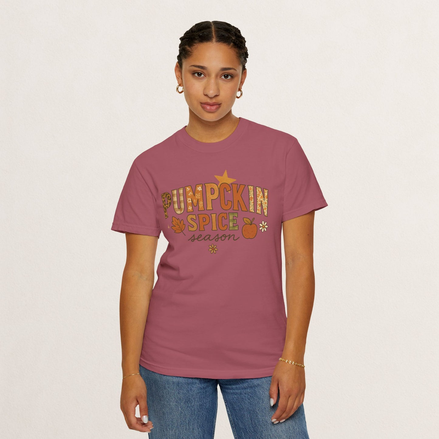 Pumpkin Spice Season T-Shirt, Fall T-Shirt, Autumn Apparel, Cozy Shirt, Harvest Tee, Cute Gift for Pumpkin Lovers