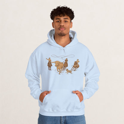 Cowboy Rodeo Inspired Unisex Hoodie - Perfect for Casual Outings, Gifts, Western Events, or Cozy Nights