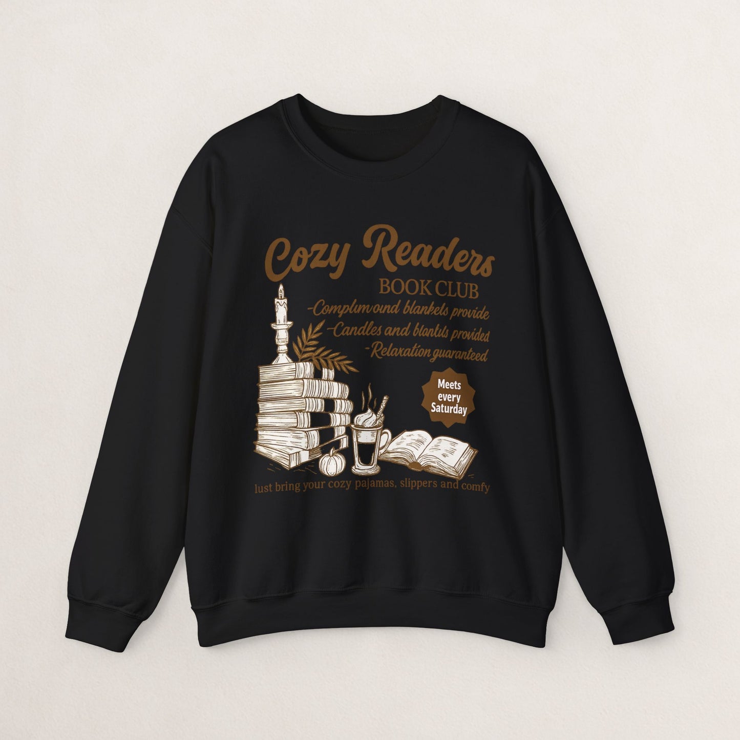 Cozy Readers Book Club Sweatshirt, Perfect Gift for Book Lovers, Reading Group Apparel, Cozy and Comfy Style, Great for Fall Gatherings