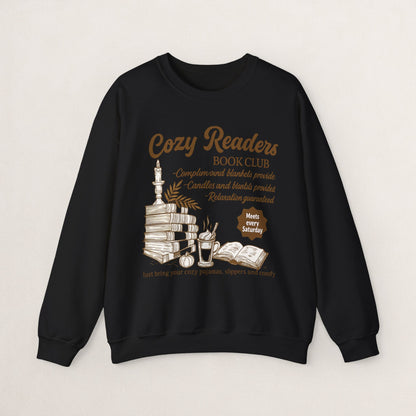 Cozy Readers Book Club Sweatshirt, Perfect Gift for Book Lovers, Reading Group Apparel, Cozy and Comfy Style, Great for Fall Gatherings