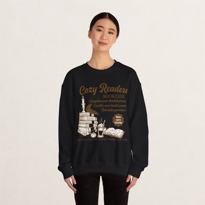 Cozy Readers Book Club Sweatshirt, Perfect Gift for Book Lovers, Reading Group Apparel, Cozy and Comfy Style, Great for Fall Gatherings