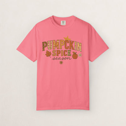 Pumpkin Spice Season T-Shirt, Fall T-Shirt, Autumn Apparel, Cozy Shirt, Harvest Tee, Cute Gift for Pumpkin Lovers