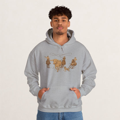 Cowboy Rodeo Inspired Unisex Hoodie - Perfect for Casual Outings, Gifts, Western Events, or Cozy Nights