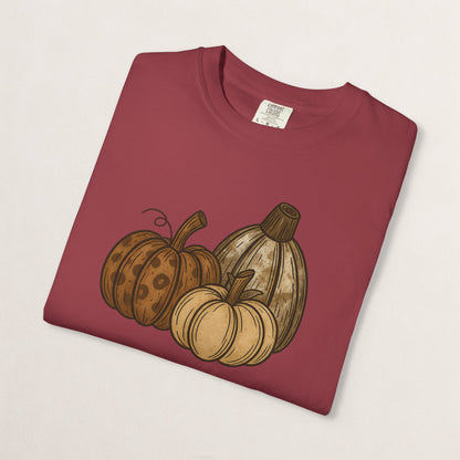 Autumn Pumpkin Unisex T-Shirt, Fall Fashion, Harvest Tee, Halloween Gift, Cozy Casual Wear, Seasonal Style