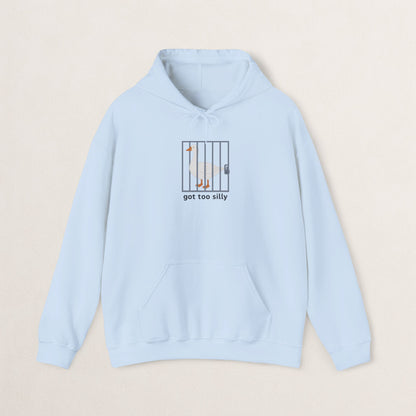 Silly Goose Hooded Sweatshirt, Funny Sweatshirt, Animal Lover Gift, Unisex Hoodie, Quirky Gift for Friends, Comfy Casual Wear