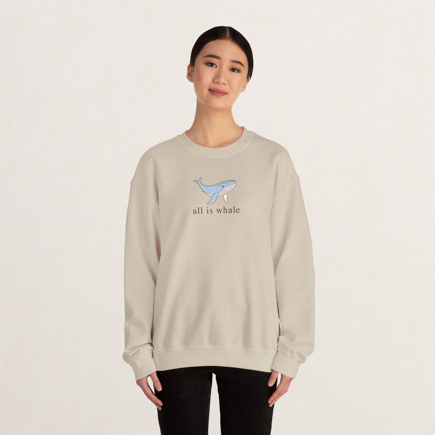 Whale-Themed Unisex Crewneck Sweatshirt, Cozy Pullover for Sea Lovers, Whale Gift for Ocean Enthusiasts, Casual Everyday Wear, Cute [...]