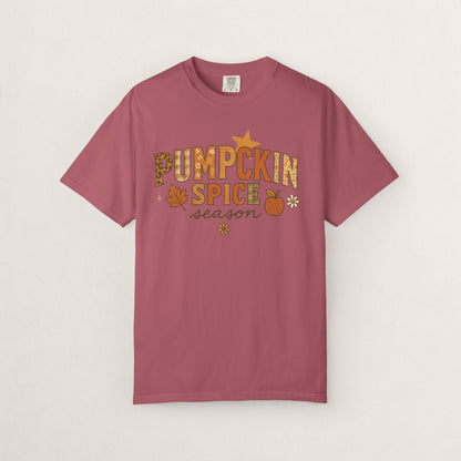 Pumpkin Spice Season T-Shirt, Fall T-Shirt, Autumn Apparel, Cozy Shirt, Harvest Tee, Cute Gift for Pumpkin Lovers