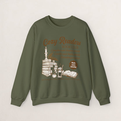 Cozy Readers Book Club Sweatshirt, Perfect Gift for Book Lovers, Reading Group Apparel, Cozy and Comfy Style, Great for Fall Gatherings