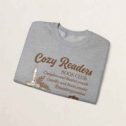 Cozy Readers Book Club Sweatshirt, Perfect Gift for Book Lovers, Reading Group Apparel, Cozy and Comfy Style, Great for Fall Gatherings