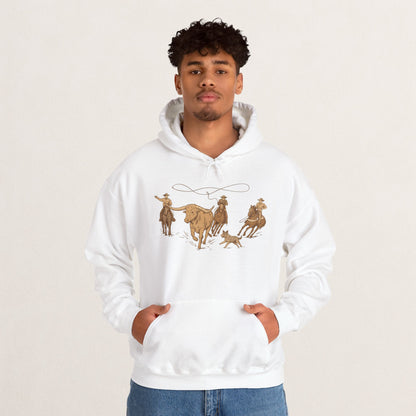Cowboy Rodeo Inspired Unisex Hoodie - Perfect for Casual Outings, Gifts, Western Events, or Cozy Nights