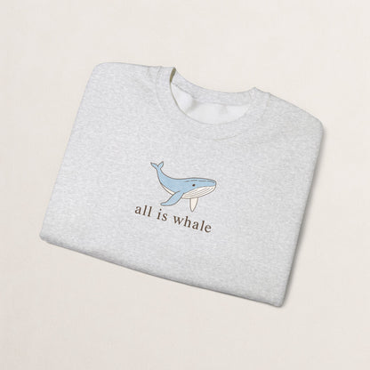 Whale-Themed Unisex Crewneck Sweatshirt, Cozy Pullover for Sea Lovers, Whale Gift for Ocean Enthusiasts, Casual Everyday Wear, Cute [...]