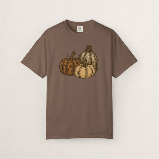 Autumn Pumpkin Unisex T-Shirt, Fall Fashion, Harvest Tee, Halloween Gift, Cozy Casual Wear, Seasonal Style