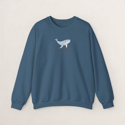 Whale-Themed Unisex Crewneck Sweatshirt, Cozy Pullover for Sea Lovers, Whale Gift for Ocean Enthusiasts, Casual Everyday Wear, Cute [...]