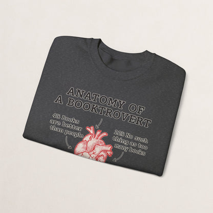 Anatomy of a Booktrovert Sweatshirt, Cozy Literary Gift, Funny Reading Crewneck, Book Lover Apparel, Perfect for Bookworms, Christmas Gift