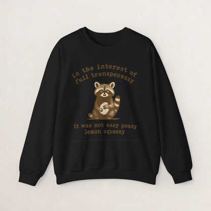 Cozy Animal-Themed Crewneck Sweatshirt with Whimsical Quote
