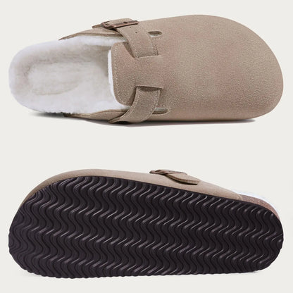 FurEase™ Slip-Ons – Cozy Faux Suede Indoor Slippers